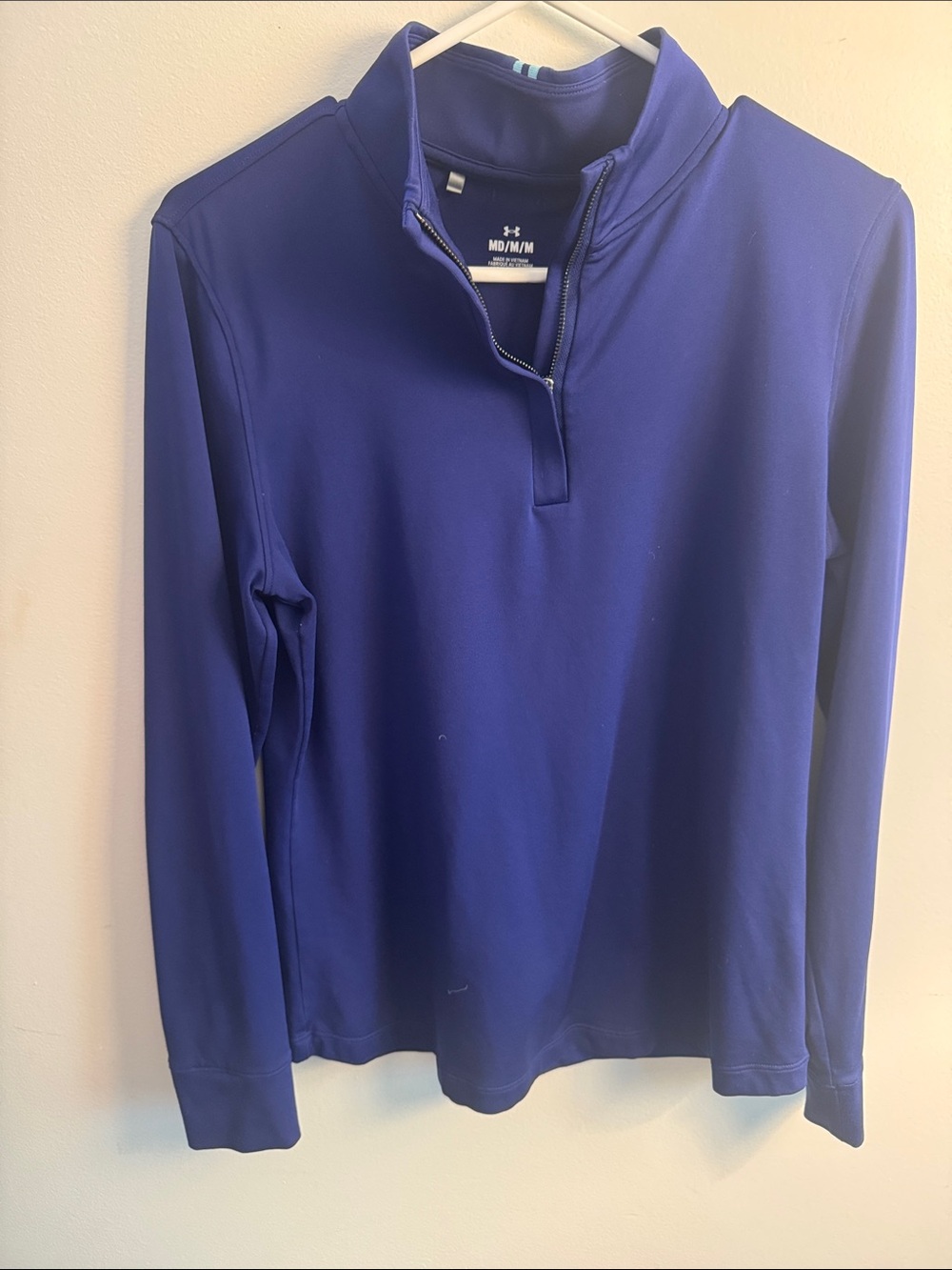 Under Armour Men’s Royal Blue Long-Sleeve Quarter Zip